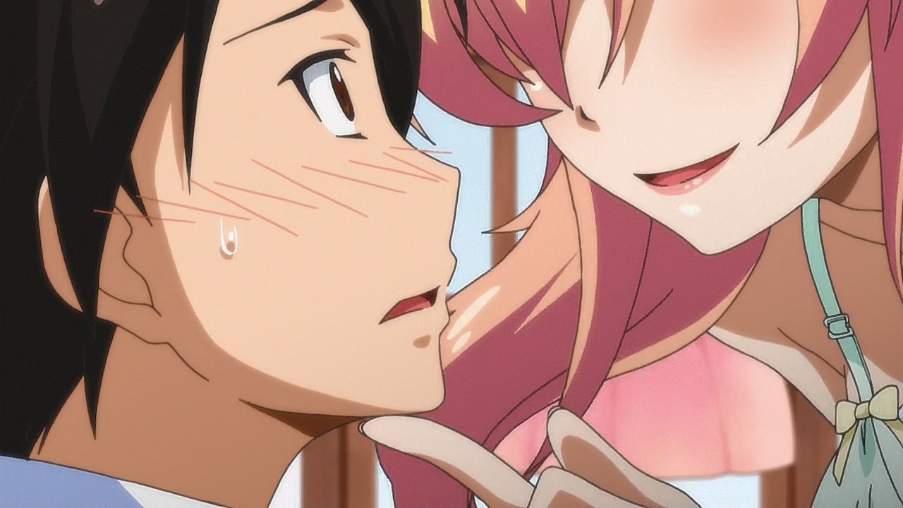 Hajimete no Gal - Yukana and Junichi Kiss! on Make a GIF