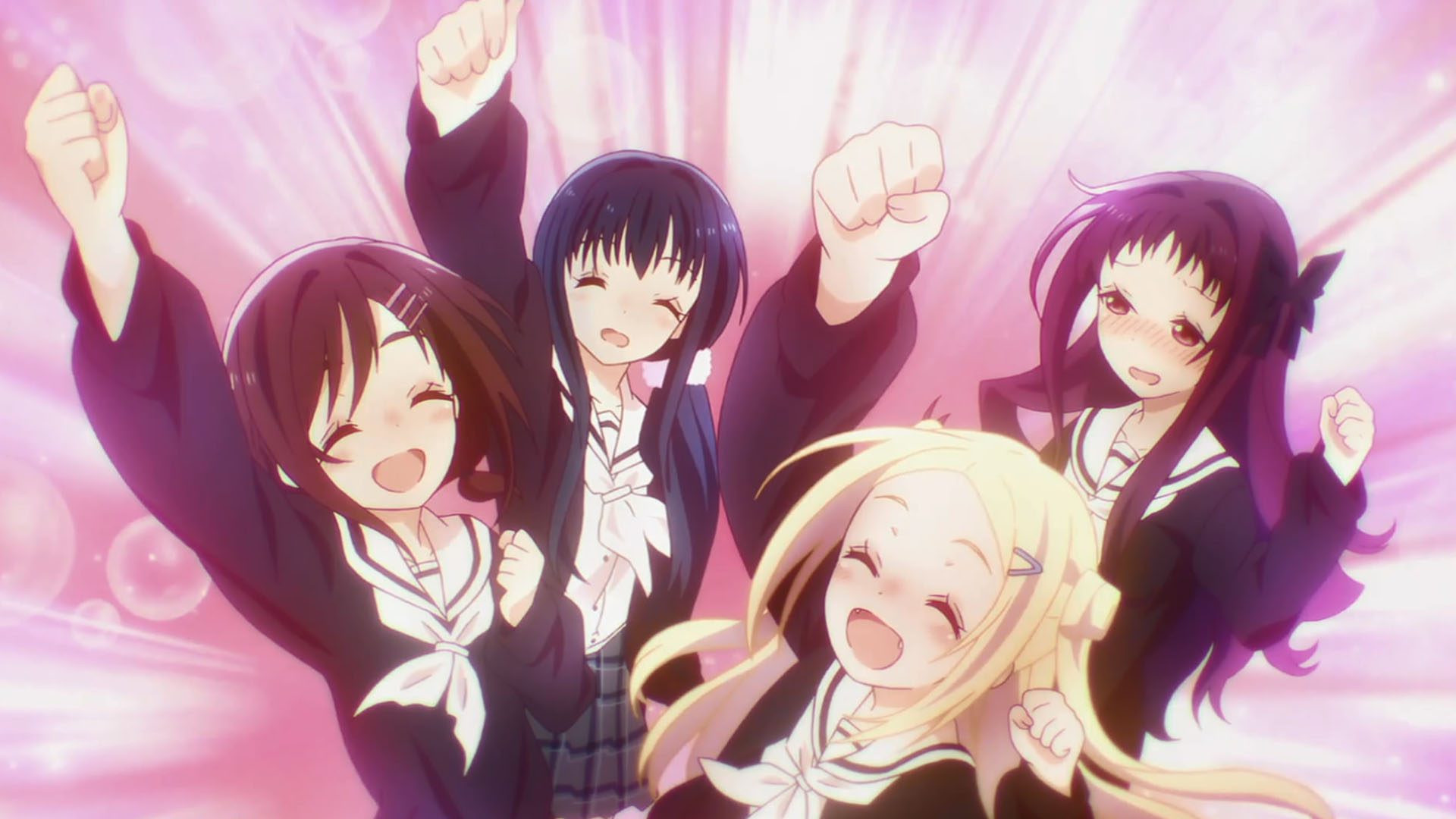 Hanayamata Anime Icon, Hanayamata_v_by_Darklephise, five female