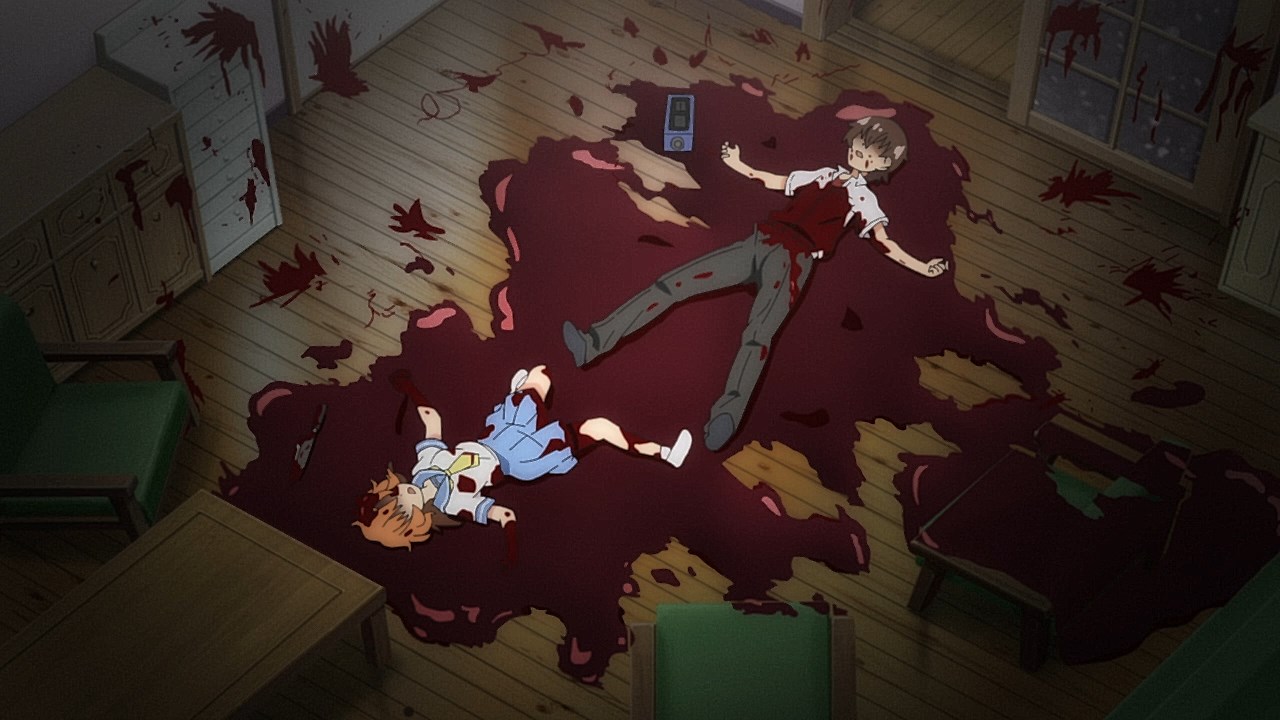 Higurashi no naku koro ni: Sotsu Rika & Satoko killing scene