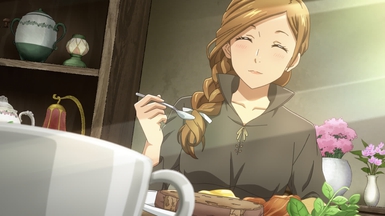 almond milk — Aletta from Isekai Shokudou! The first 2 episodes