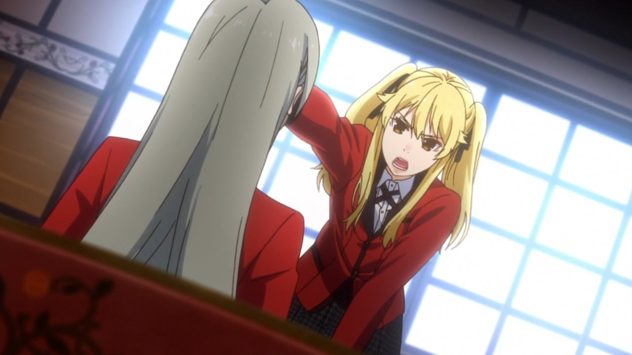 Too hot for the anime! Mary touched Ririka's.. soul. : r/Kakegurui
