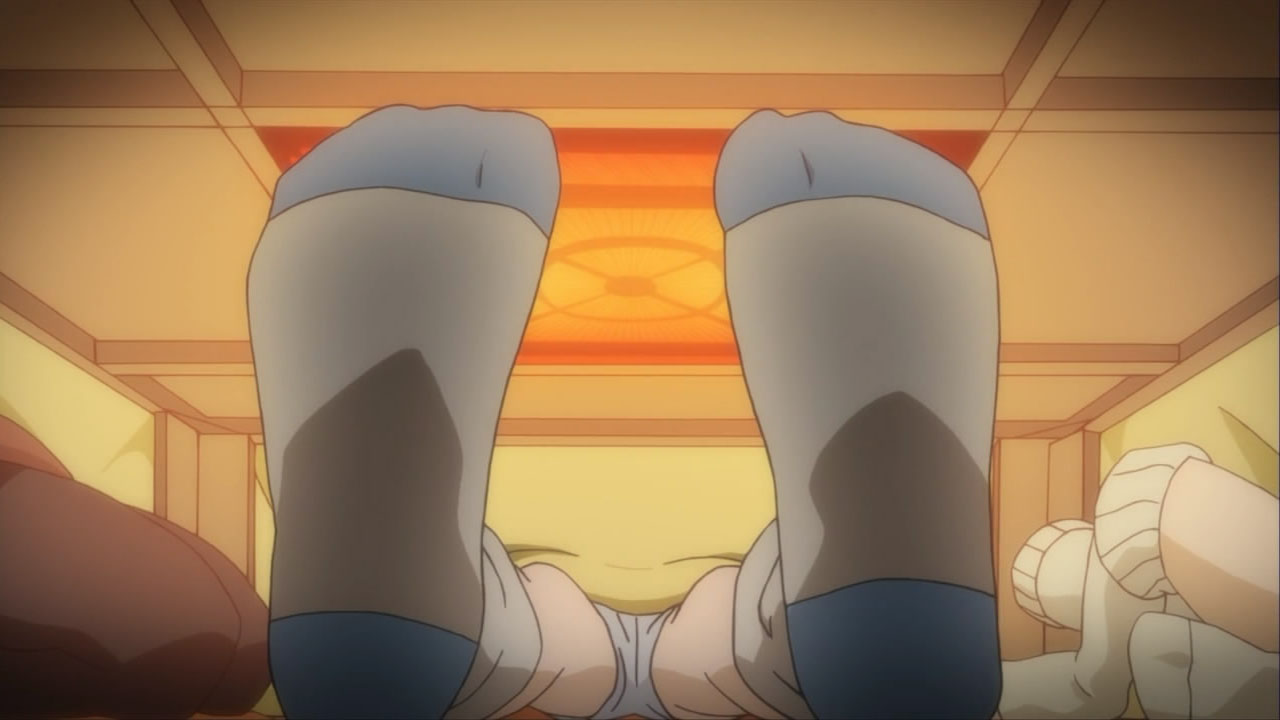 under-the-kotatsu camera angle.