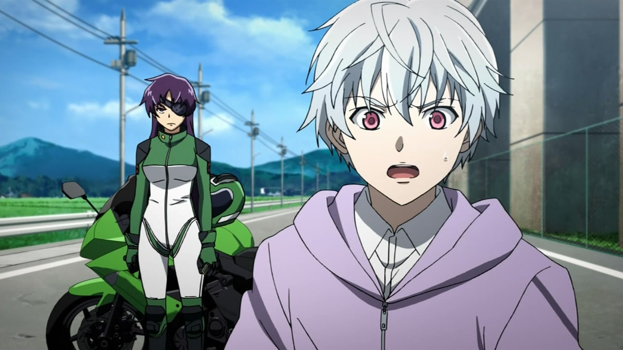 Mirai Nikki Ep. 1: Let's look into the future to cheat on a math