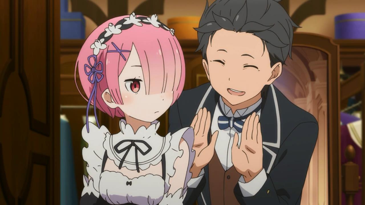 anime show TV still Re:Zero Kara Hajimeru Isekai Seikatsu Dark Souls  #crossover Natsuki Subaru Emilia (Re: Zero) Rem (Re: Zero) Ra…