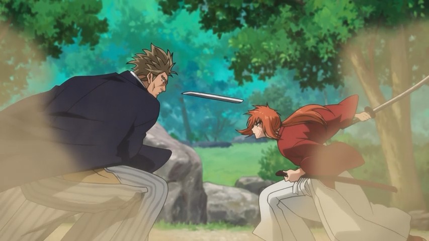 This opening shot in the Rurouni Kenshin 2023 anime gives off a lot