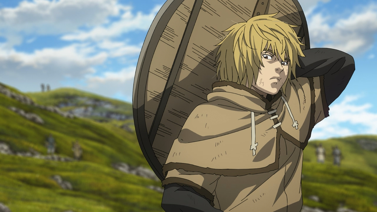 Thorfinn looking down at the prince for being so timid.